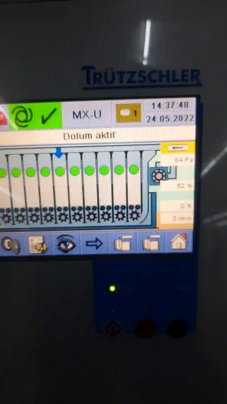 Trützschler MX-U harman hattı operatör paneli